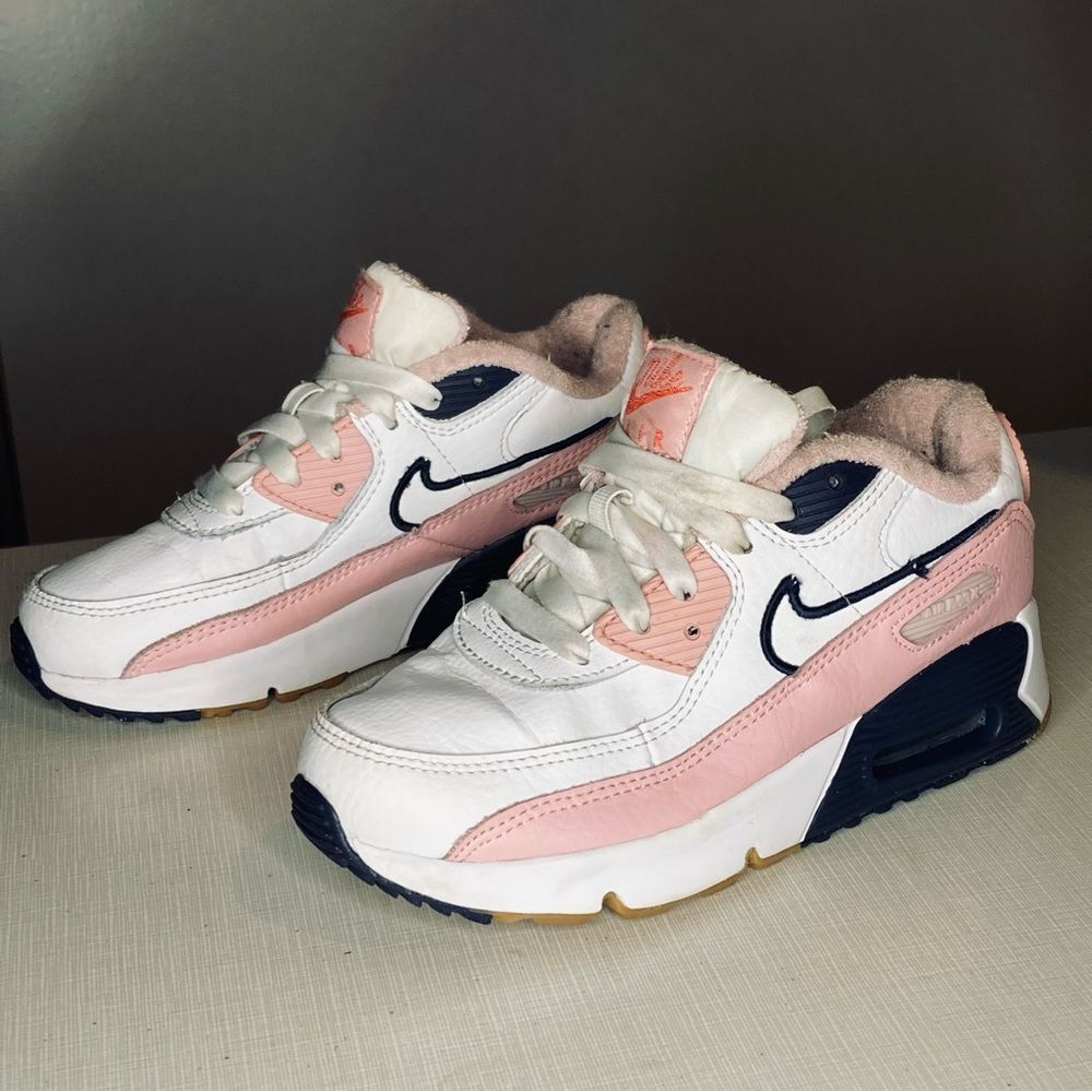 COPY - Nike Air Max 90 SE PS “White Pink Glaze Gum” shoes size 1.5Y, Nike DB048…